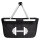 Einkaufskorb faltbar Hantel Silhouette 20 Liter Tragekorb Black