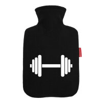 Wärmflasche Hantel Silhouette