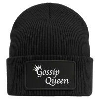 Beanie Gossip Queen Krone Black Mütze