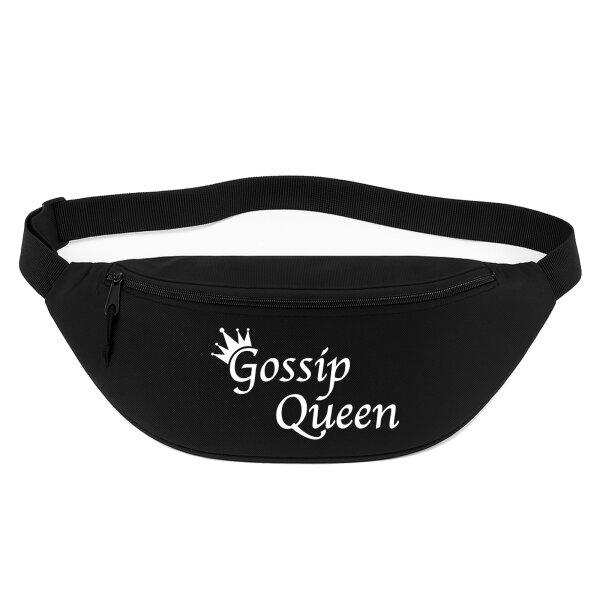 Bauchtasche Gossip Queen Krone 2,5 Liter Black Crossbody Bag