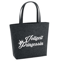 Filzshopper Vollzeit Prinzessin Krone 22 Liter Filztasche