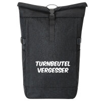 Kurierrucksack Turnbeutelvergesser Schriftzug 30-44 Liter...