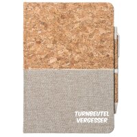 Notizbuch A5 Turnbeutelvergesser Schriftzug 80 Blatt...