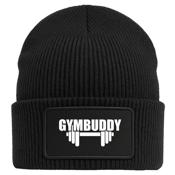 Beanie Gymbuddy Hantel Black Mütze