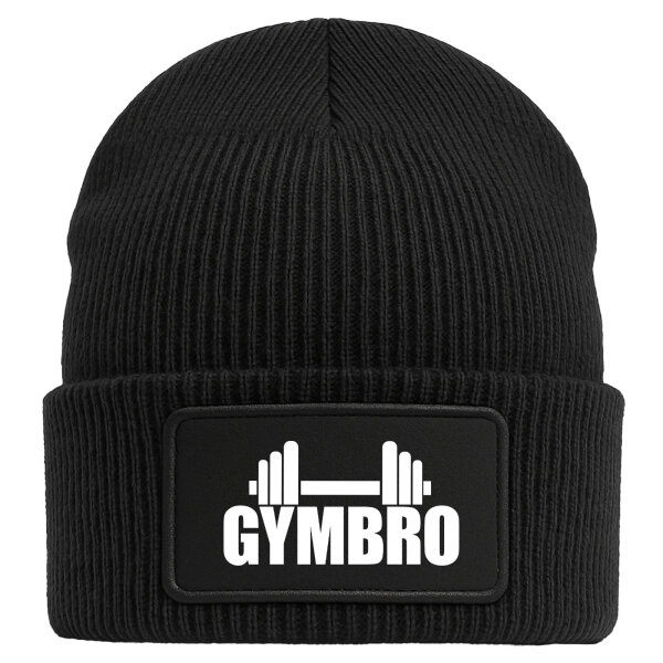 Beanie Gymbro Hantel Black Mütze