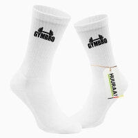 Socken Gymbro Hantel Größe 37/46 White Motiv Tennissocken