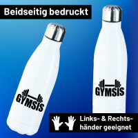 Edelstahl-Trinkflasche Gymsis Hantel 500ml Wasserflasche