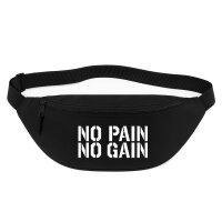 Bauchtasche No pain gain Hantel 2,5 Liter Black Crossbody Bag