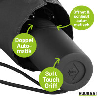 Regenschirm No pain gain Hantel 98cm Schwarz