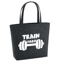 Filzshopper Train hard Hantel 22 Liter Filztasche