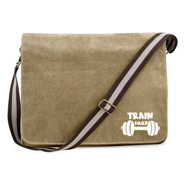 Umhängetasche Train hard Hantel 14 Liter