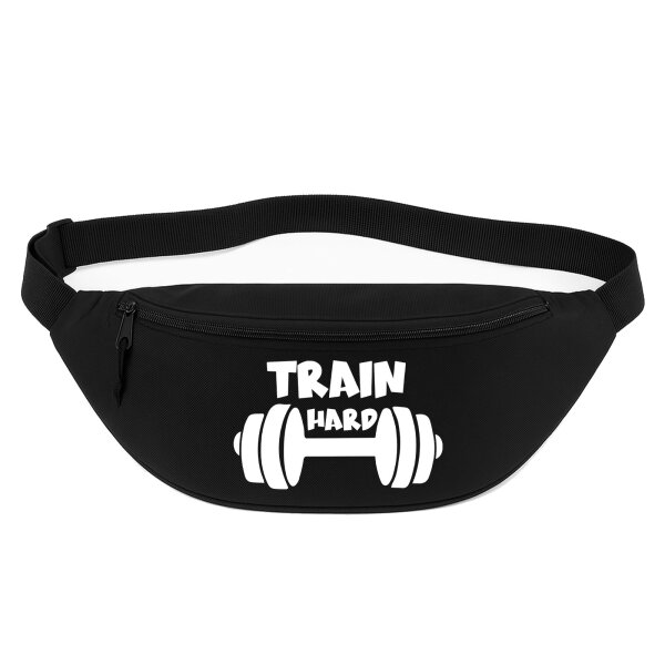 Bauchtasche Train hard Hantel 2,5 Liter Black Crossbody Bag