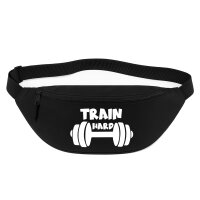Bauchtasche Train hard Hantel 2,5 Liter Black Crossbody Bag