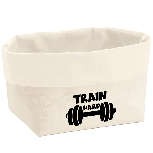 Organizer Train hard Hantel Aufbewahrungskorb