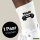 Socken Train hard Hantel Größe 37/46 White Motiv Tennissocken