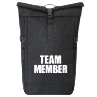Kurierrucksack Team Member Schriftzug 30-44 Liter Black Melange