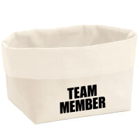Organizer Team Member Schriftzug Aufbewahrungskorb
