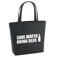 Filzshopper Save Water Drink Beer Bierflasche 22 Liter...