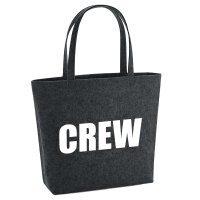 Filzshopper Crew Schriftzug 22 Liter Filztasche