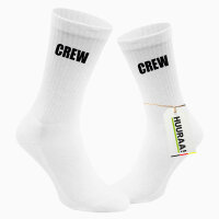 Socken Crew Schriftzug Größe 37/46 White Motiv...