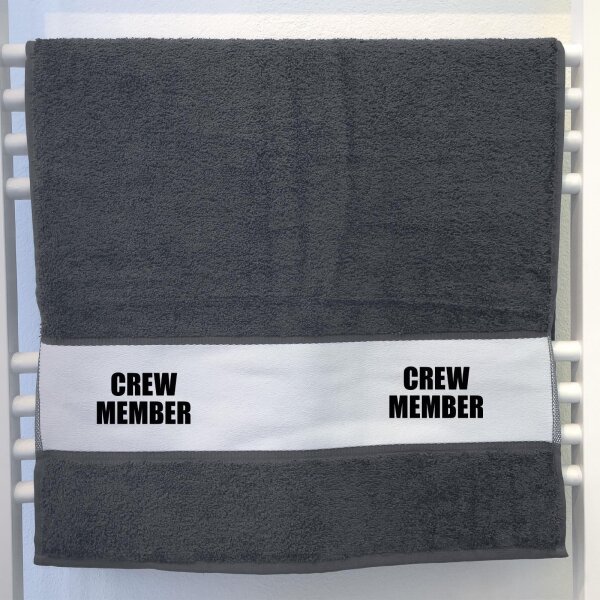 Handtuch Crew Member Schriftzug 50x100cm