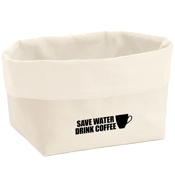 Organizer Save Water Drink Coffee Kaffeetasse Aufbewahrungskorb