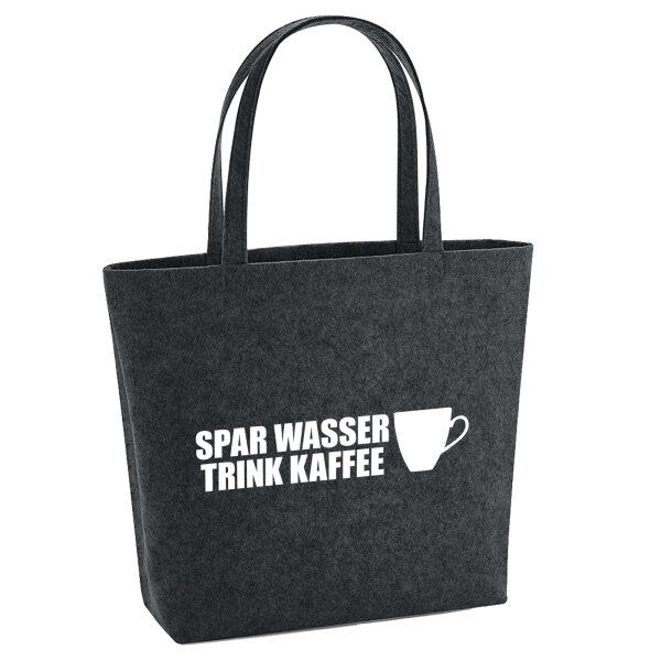 Filzshopper Spar Wasser Trink Kaffee Kaffeetasse 22 Liter Filztasche