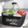 Einkaufskorb faltbar MAMPA mit Herz 20 Liter Tragekorb Black