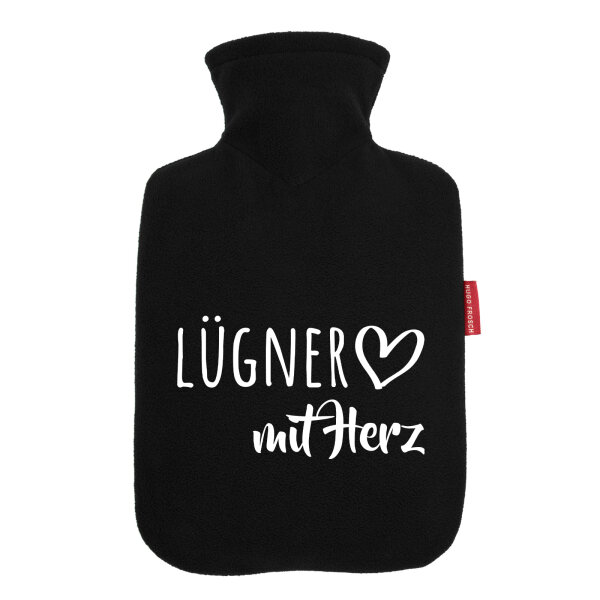 Wärmflasche Lügner mit Herz