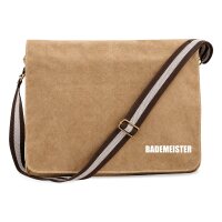Umh&auml;ngetasche Bademeister Schriftzug, Canvas, 14...