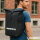 Kurierrucksack Bademeister Schriftzug 30-44 Liter Black Melange