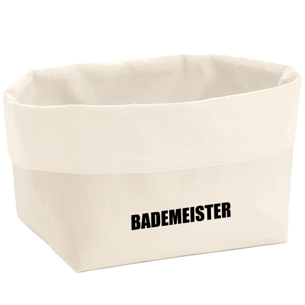 Organizer Bademeister Schriftzug Aufbewahrungskorb