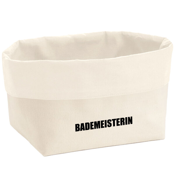 Organizer Bademeisterin Schriftzug Aufbewahrungskorb