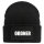 Beanie Ordner Schriftzug Black Mütze