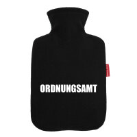 Wärmflasche Ordnungsamt Schriftzug