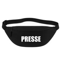 Bauchtasche Presse Schriftzug 2,5 Liter Black Crossbody Bag