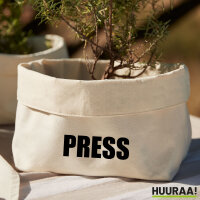 Organizer Press Schriftzug Aufbewahrungskorb
