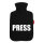 Wärmflasche Press Schriftzug