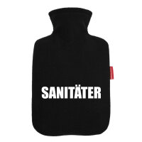 Wärmflasche Sanitäter Schriftzug