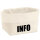 Organizer Info Symbol Aufbewahrungskorb