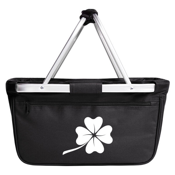 Einkaufskorb faltbar Kleeblatt Silhouette 20 Liter Tragekorb Black