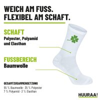 Unisex Socken Kleeblatt Silhouette Baumwolle