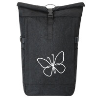 Kurierrucksack Schmetterling Silhouette 30-44 Liter Black...