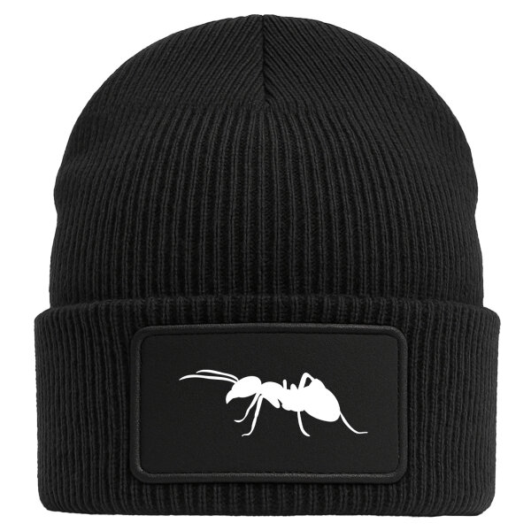 Beanie Ameise Silhouette Black Mütze