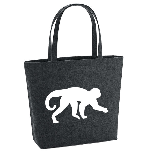 Filzshopper Affe Silhouette 22 Liter Filztasche
