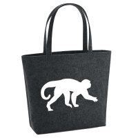 Filzshopper Affe Silhouette 22 Liter Filztasche