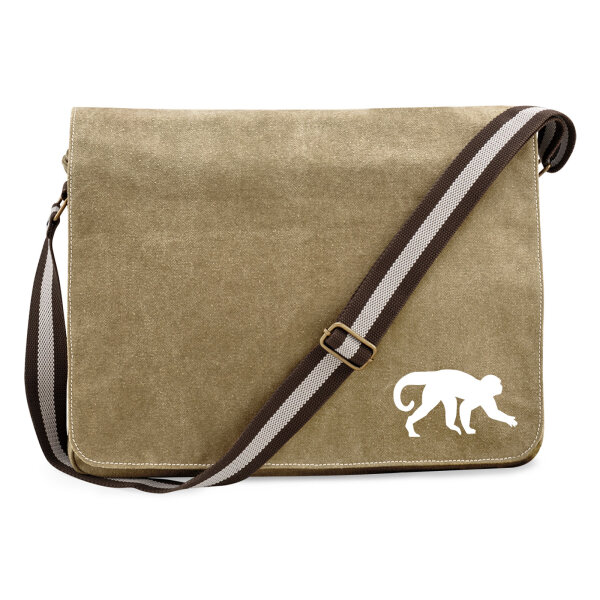 Umhängetasche Affe Silhouette 14 Liter