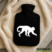 Wärmflasche Affe Silhouette