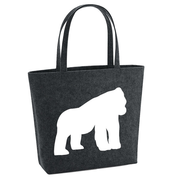 Filzshopper Gorilla Silhouette 22 Liter Filztasche