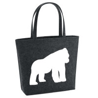 Filzshopper Gorilla Silhouette 22 Liter Filztasche